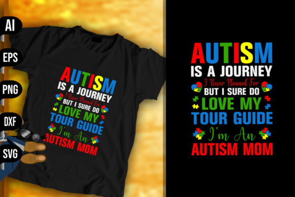 Autism is a Journey Graphics & Print Templates