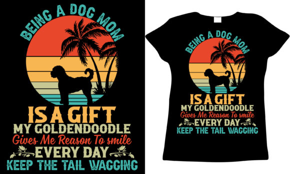 Goldendoodle Mom Graphics for T-Shirt Designs