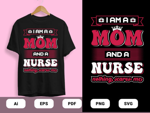 Mom and a Nurse Graphics Print Templates Review