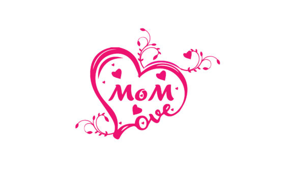 Pink Heart Mom Logo: Graphics & Logos Review